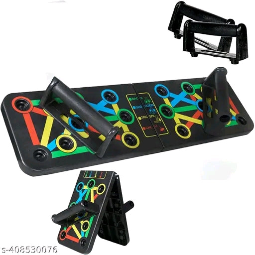 10-in-1 Push-Up Board - Multi-Function Fitness Equipment with Color-Coded Positions for Full Body Workout, Durable, Portable, and Easy to Use