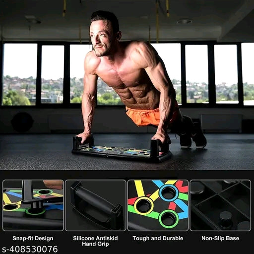 10-in-1 Push-Up Board - Multi-Function Fitness Equipment with Color-Coded Positions for Full Body Workout, Durable, Portable, and Easy to Use