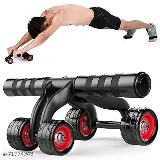 DEODASH Upgraded 4-Wheel Ab Carver Roller with Knee Mat - Abdominal Workout Fitness Exercise Equipment