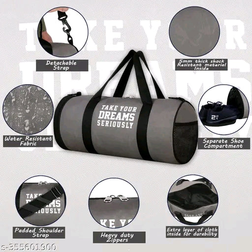 Gym Bag Kit Bag For Men and Women With Zip